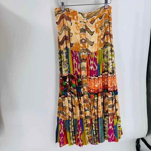 Vintage The Icing Blazer & Skirt Set Long Sleeve Patchwork Jacket Size L - Picture 9 of 15